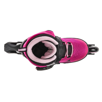 Rollerblade USA Microblade Girls Adjustable Fitness Inline Skate Size 5, Pink