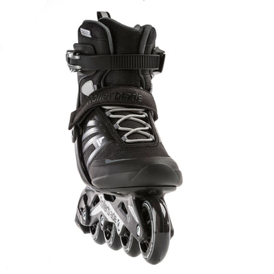 Rollerblade Mens Adult Fitness Inline Skate, Size 11, Black, Silver (For Parts)
