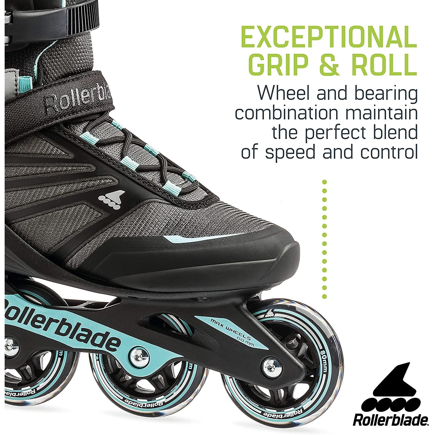 Rollerblade Zetrablade Women's Adult Inline Skate Size 7, Black (For Parts)