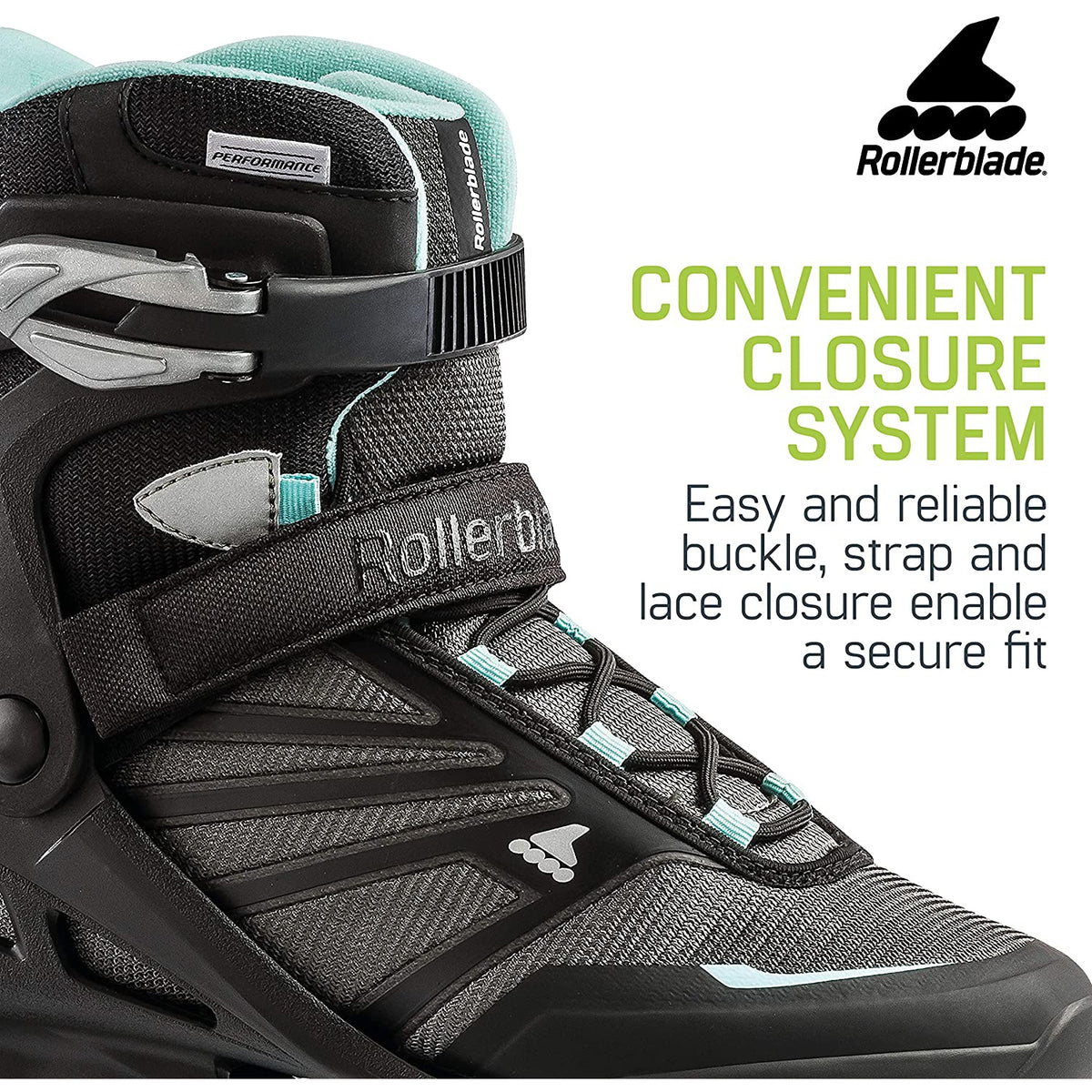 Rollerblade Zetrablade Women's Adult Inline Skate Size 7, Black (For Parts)