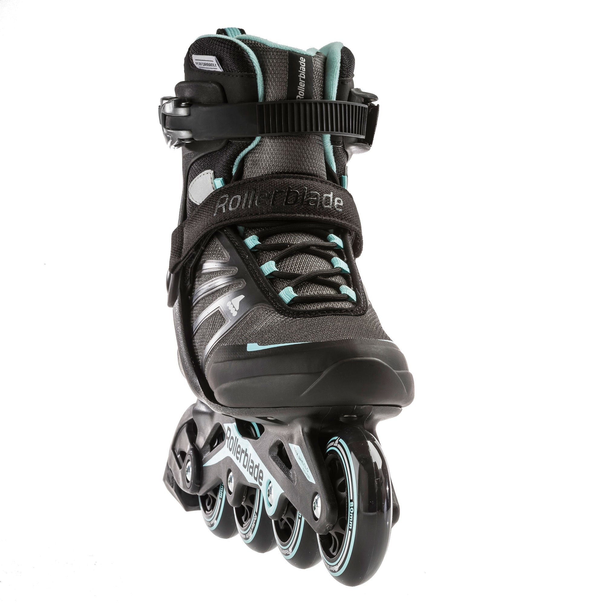 Rollerblade W Womens Adult Fitness Inline Skate, Size 9, Black, Blue (Used)