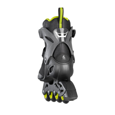 Rollerblade Zetrablade Elite Mens Fitness Inline Skates, Size 10, Black and Lime - VMInnovations