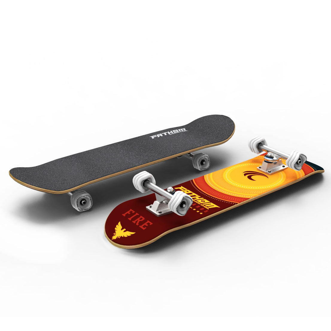Fathom Elements Fire Street Deck Skateboard | Fathom Padded Medium/Large Helmet