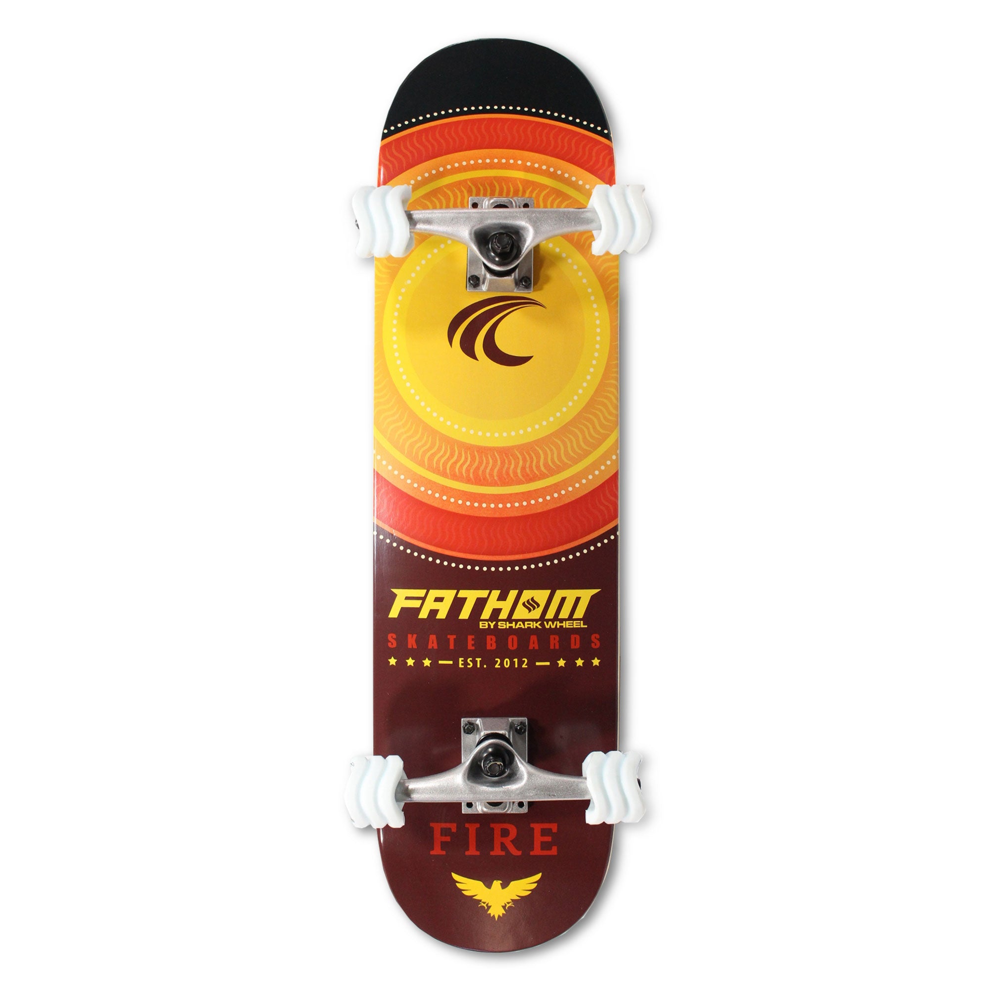 Fathom Elements Fire Street Deck Skateboard | Fathom Padded Medium/Large Helmet