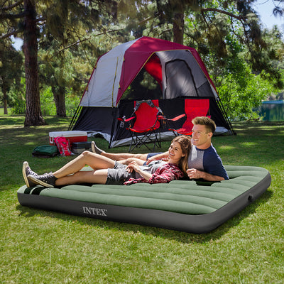 Intex Durabeam Expedition Inflatable Mattress Air Bed w/ Pump, Full (Open Box) - VMInnovations