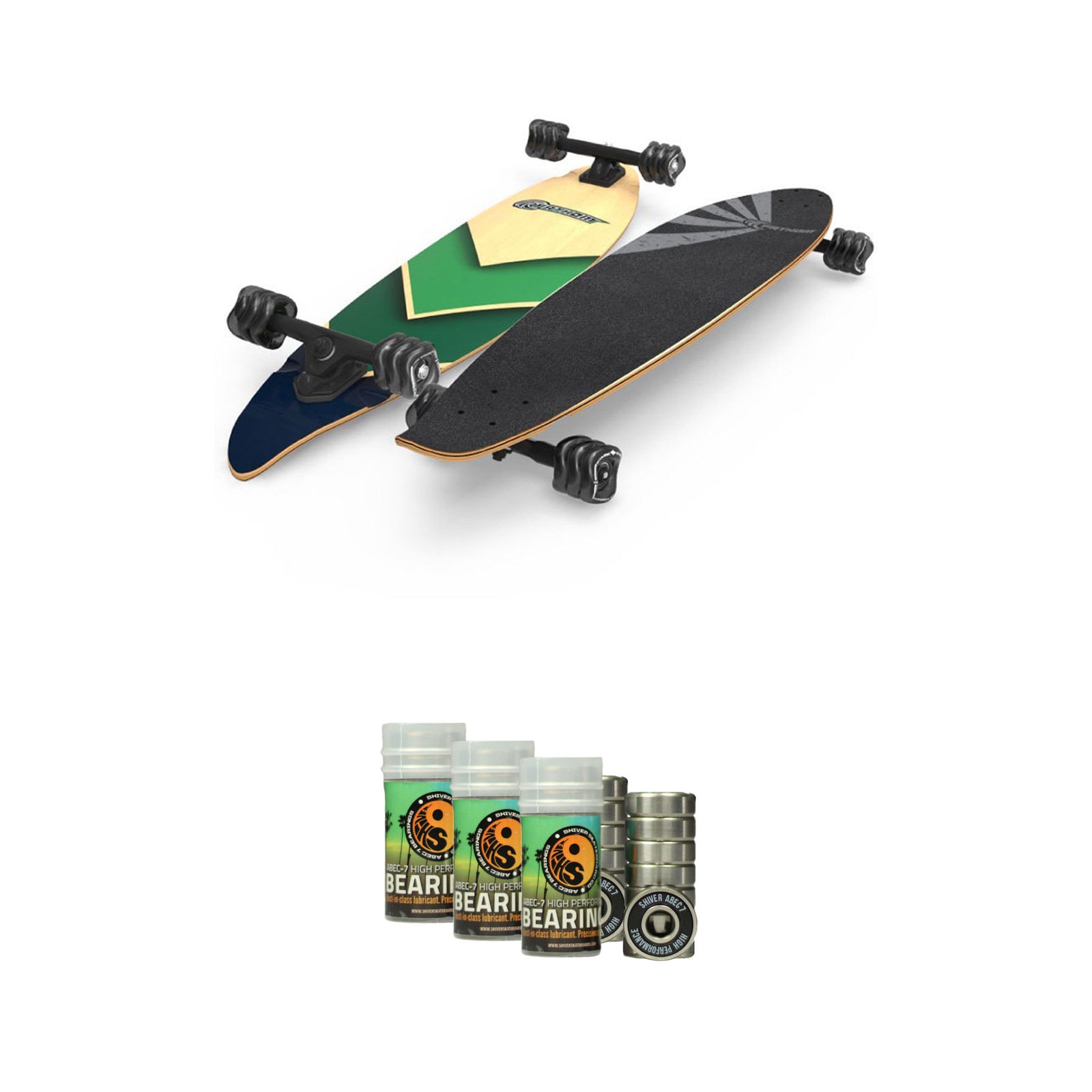 Fathom by Shark Wheel Longboard Complete w/ Shiver by Shark Wheel Abec 7 - VMInnovations