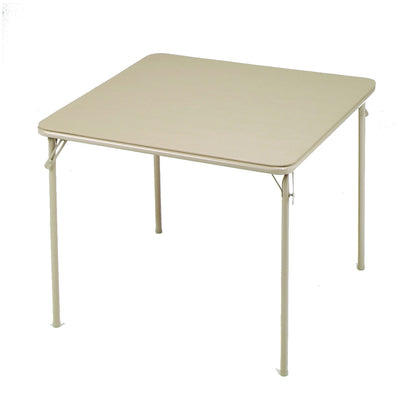 MECO Sudden Comfort 34 x 34 Inch Square Metal Folding Dining Card Table (Used) - VMInnovations
