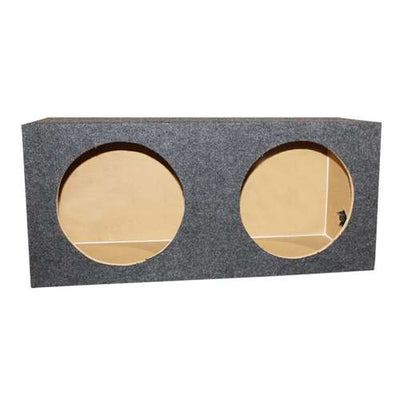Q-POWER VM12SEALED 12 Inch Dual Sealed Car Subwoofer Sub Box Enclosure (4 Pack)