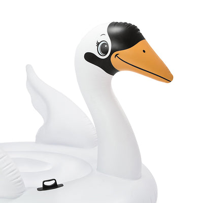 Intex 80 Inch Giant Inflatable Mega Flamingo and Mega Swan Island Pool Toy Float