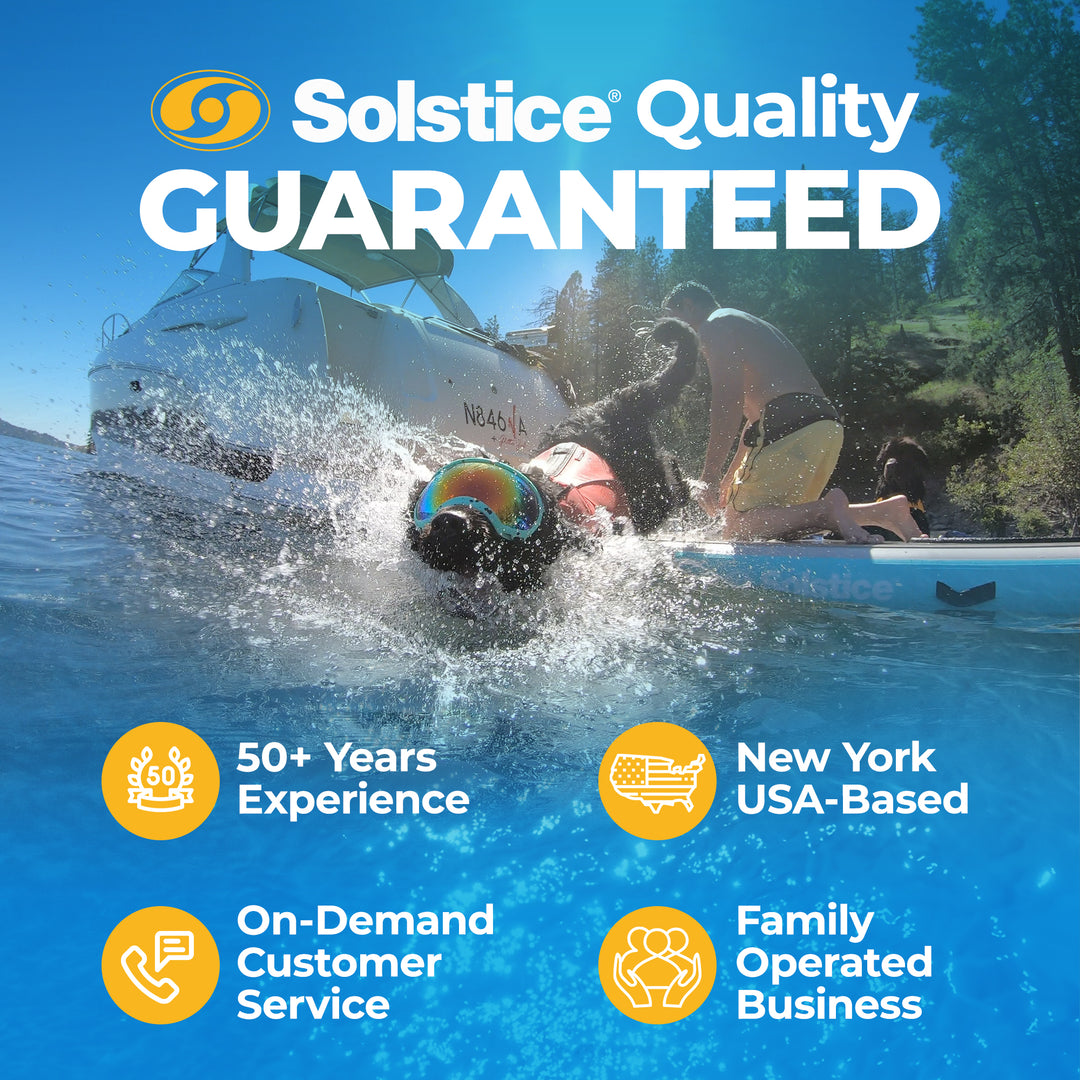 Solstice Original Floating Inflatable Dock RISE WaterMat 7x7' Platform(Open Box) - VMInnovations