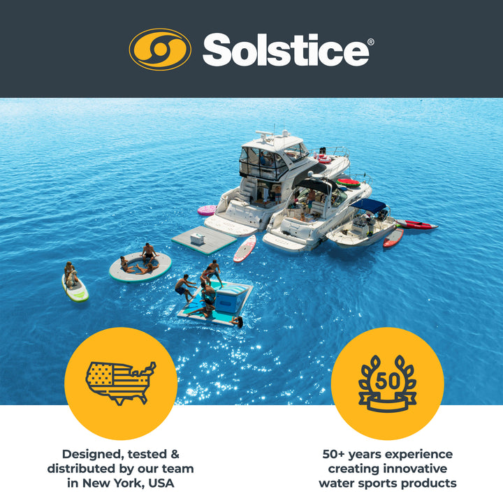 Solstice Inflatable Pup Plank Lounge Floating Ramp Dog Raft (Open Box) - VMInnovations