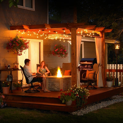 Brightech Ambience Pro Globe White LED Waterproof String Lights, 26 Ft. (Used) - VMInnovations