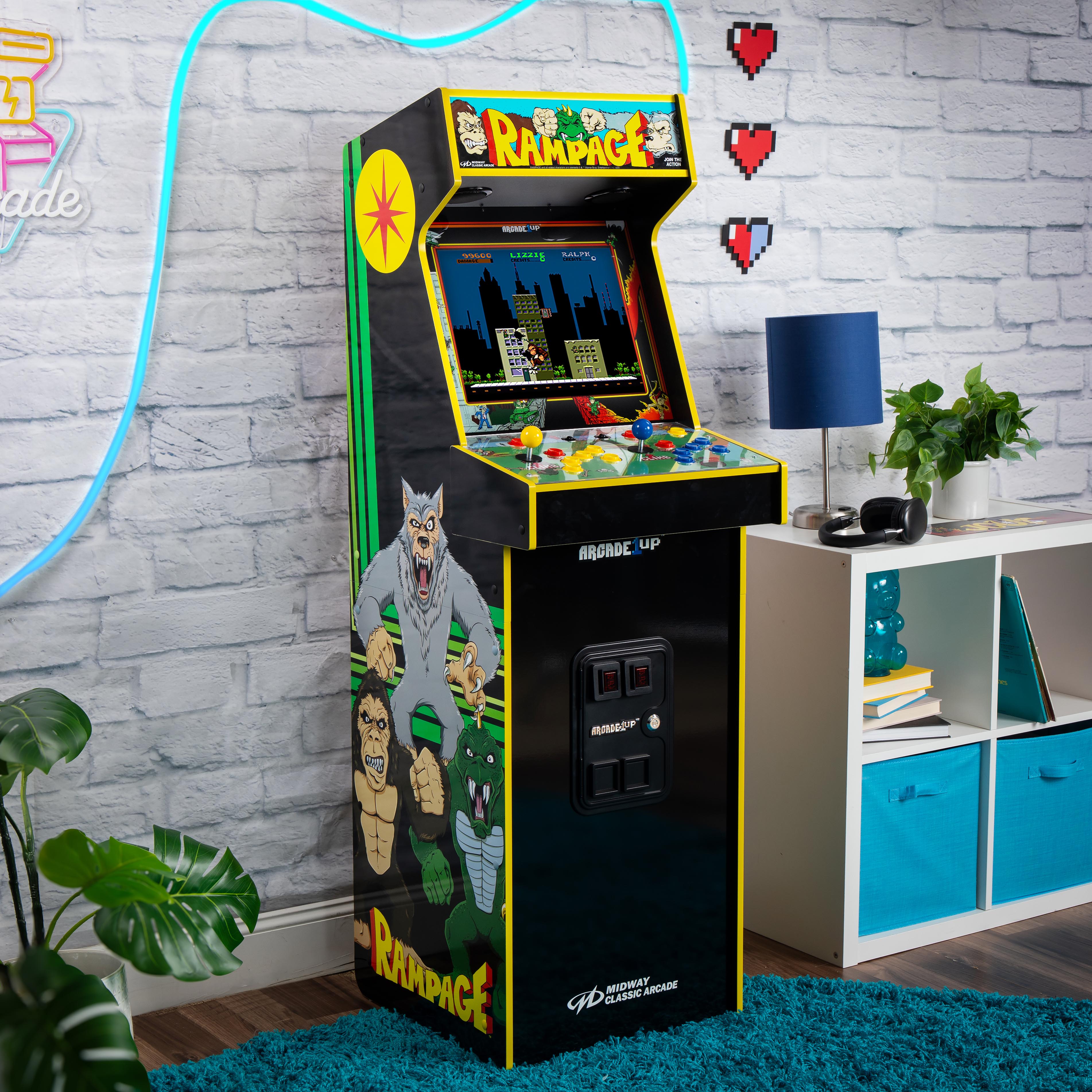 Arcade1Up Rampage, Joust Deluxe Arcade Machine with 14 Classic Games (Open Box)