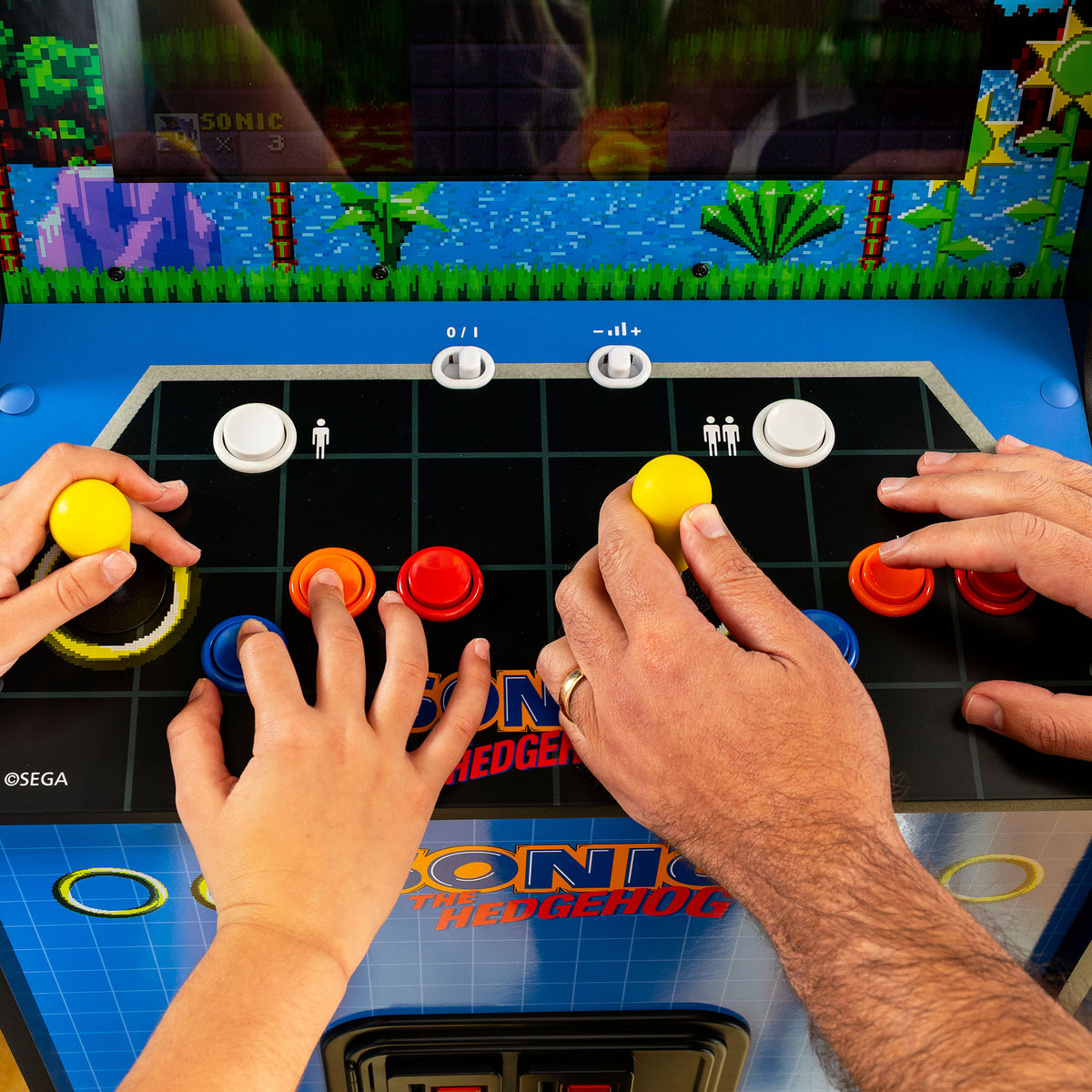 Arcade1Up Sonic the Hedgehog Deluxe Arcade Game Freestanding Machine