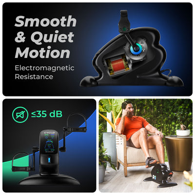 CYCLO Compact Electric Pedal Exerciser for Training/Rehabilitation (Open Box) - VMInnovations