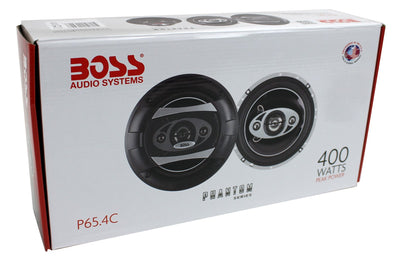 2) NEW BOSS AUDIO 6.5" 4-Way 400W Car Coaxial Speakers Stereo (Refurbished) - VMInnovations