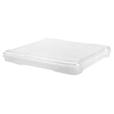 IRIS USA 12 x 12 Inch Hard Plastic Portable Clear Project Case for Paper, 4 Pack