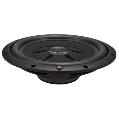 Rockford Fosgate 12 Inch 500 Watt Shallow Mount Slim Car Subwoofer (4 Pack)