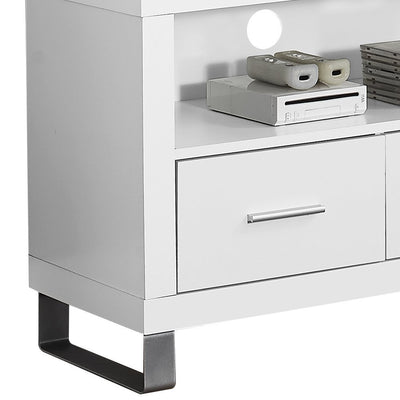 Monarch Entertainment Center TV Stand w/ Monarch Specialties End Tables - VMInnovations