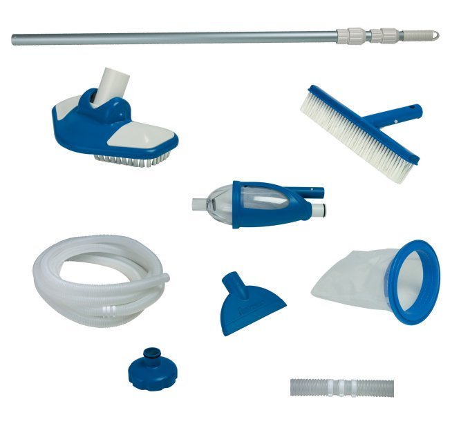 Intex Deluxe Maintenance Cleaning Kit w/ Intex Pool Filter (8 Pack)