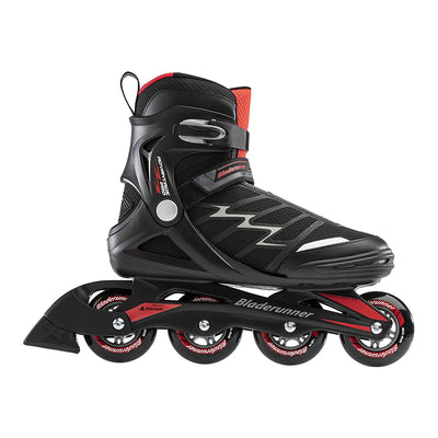 Rollerblade Pro XT Adult Men's Inline Skates Size 8, Black and Red (Open Box)