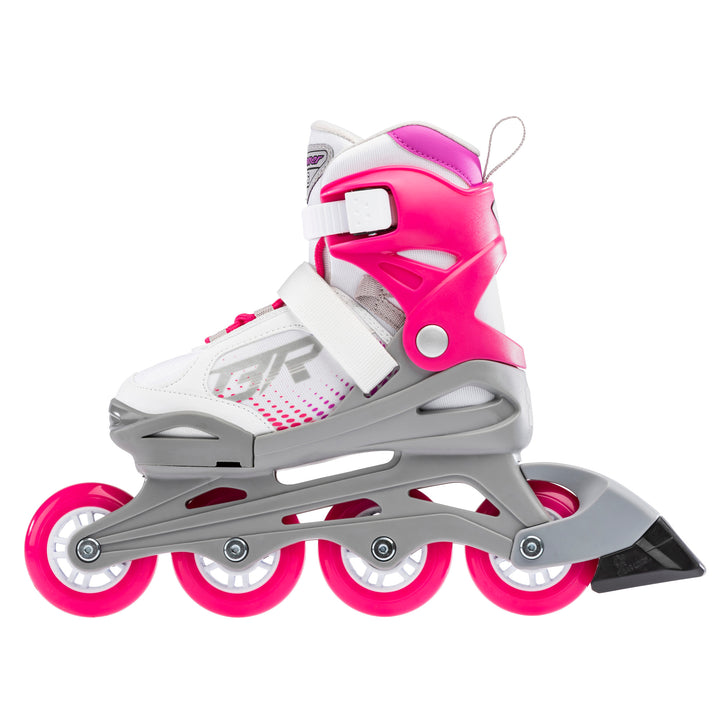 Rollerblade Bladerunner Phoenix Girls Adjustable Fitness Skate, Size 5-8 (Used)