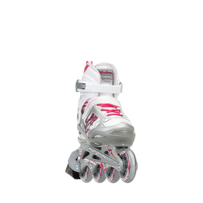 Rollerblade Bladerunner Phoenix Girls Adjustable Skates M White/Pink (Used)