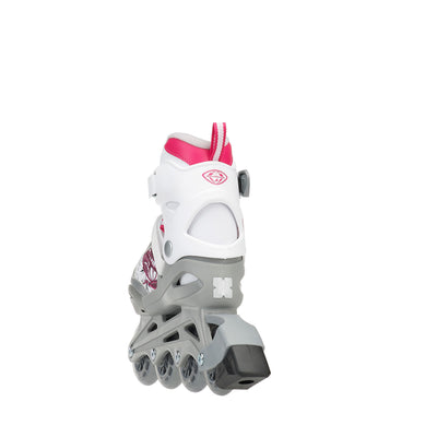 Rollerblade Bladerunner Phoenix Girls Adjustable Skates M White/Pink (Used)