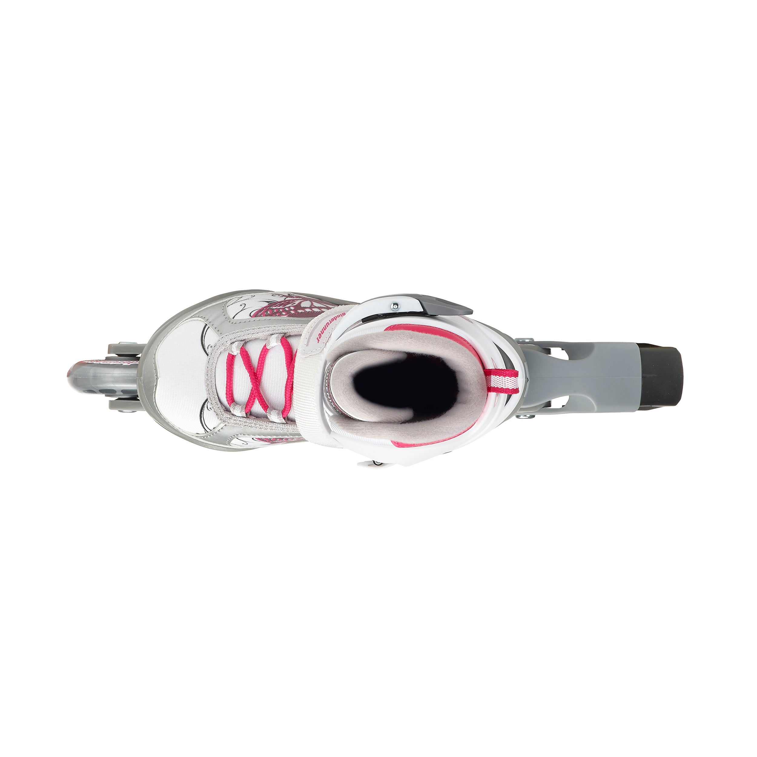 Rollerblade Bladerunner Phoenix Girls Adjustable Skates M White/Pink (Used)