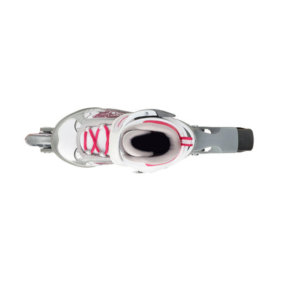 Rollerblade Bladerunner Phoenix Girls Adjustable Skates M White/Pink (Used)