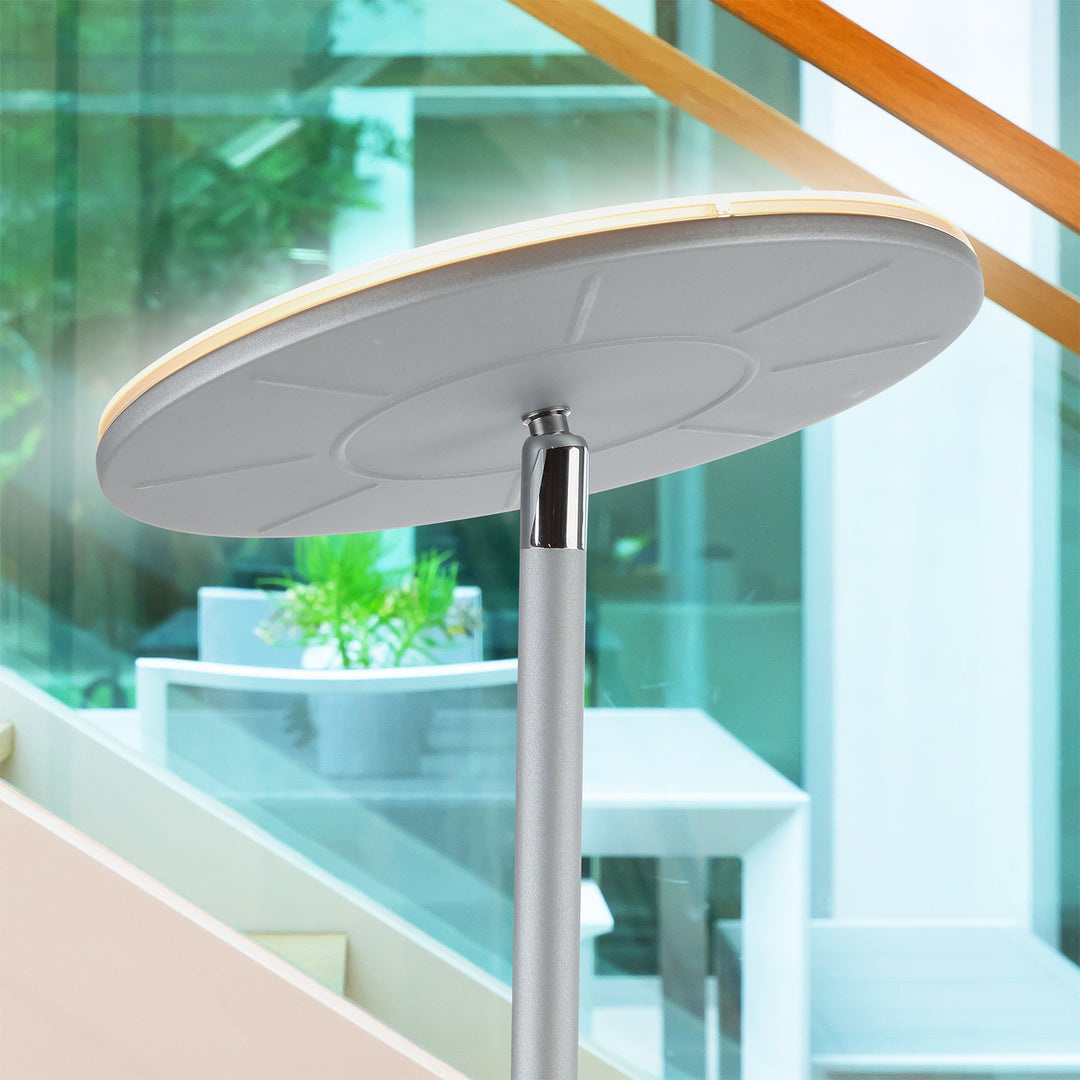 Brightech Sky LED Torchiere Standing Touch Sensor Floor Lamp, Silver (Open Box)