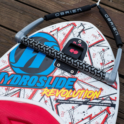 Hydroslide Water Kneeboard with Handle & Hydro Hook Tow Point, White (Open Box)