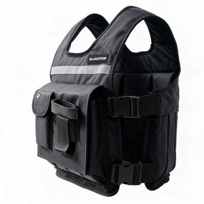 BalanceFrom 50 lb Weighted Training Vest with Quick Release and Breathable Mesh