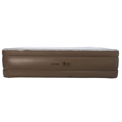 Insta-Bed Raised Inflatable Queen Air Bed with neverFLAT Pump, Plaid (Used)