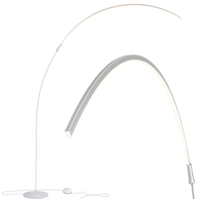 Brightech Sparq Arc Modern Home 67" Tall Arch LED Floor Lamp, Silver (Open Box)