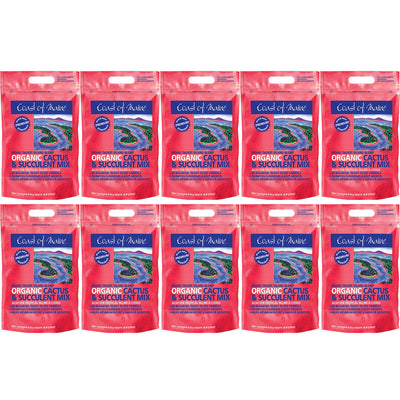Coast of Maine Mount DesertOrganic Cactus Succulent Mix, 8 Quarts (10 Pack) - VMInnovations
