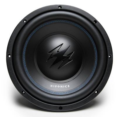 Hifonics 10 Inch Subwoofer + Crunch Amp + Q-POWER Enclosure and Installation Kit