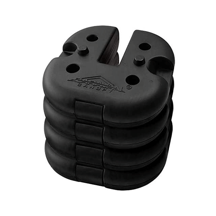 Caravan Canopy Rubber 6 Pound Cement Canopy Weight Plates, Set of 4 (Used) - VMInnovations