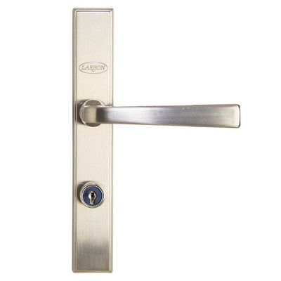Larson EasyHang Fullview Low-E Left Hinge 36" White Storm Door & Nickle Handle