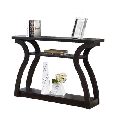 Monarch Specialties 47" Long Decor Cappuccino Hall Console Accent Table(Damaged)
