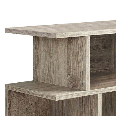 Monarch Specialties 24" Reclaimed Wood Side Accent Table, Dark Taupe (Open Box)