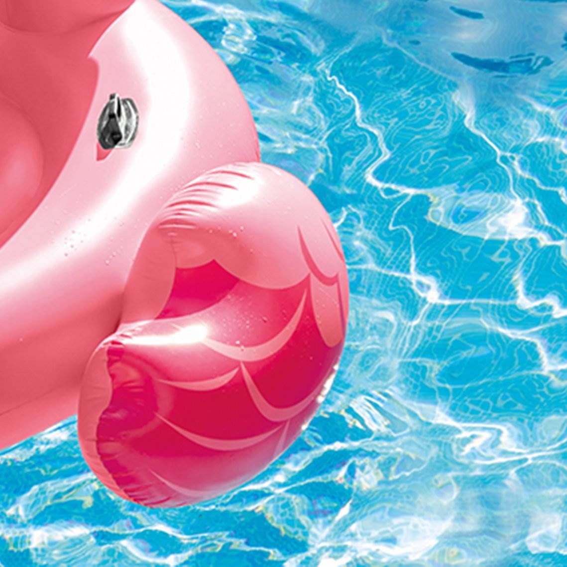 Intex Giant Inflatable Ride-On 86-Inch Mega Flamingo Island Pool Float (2 Pack)