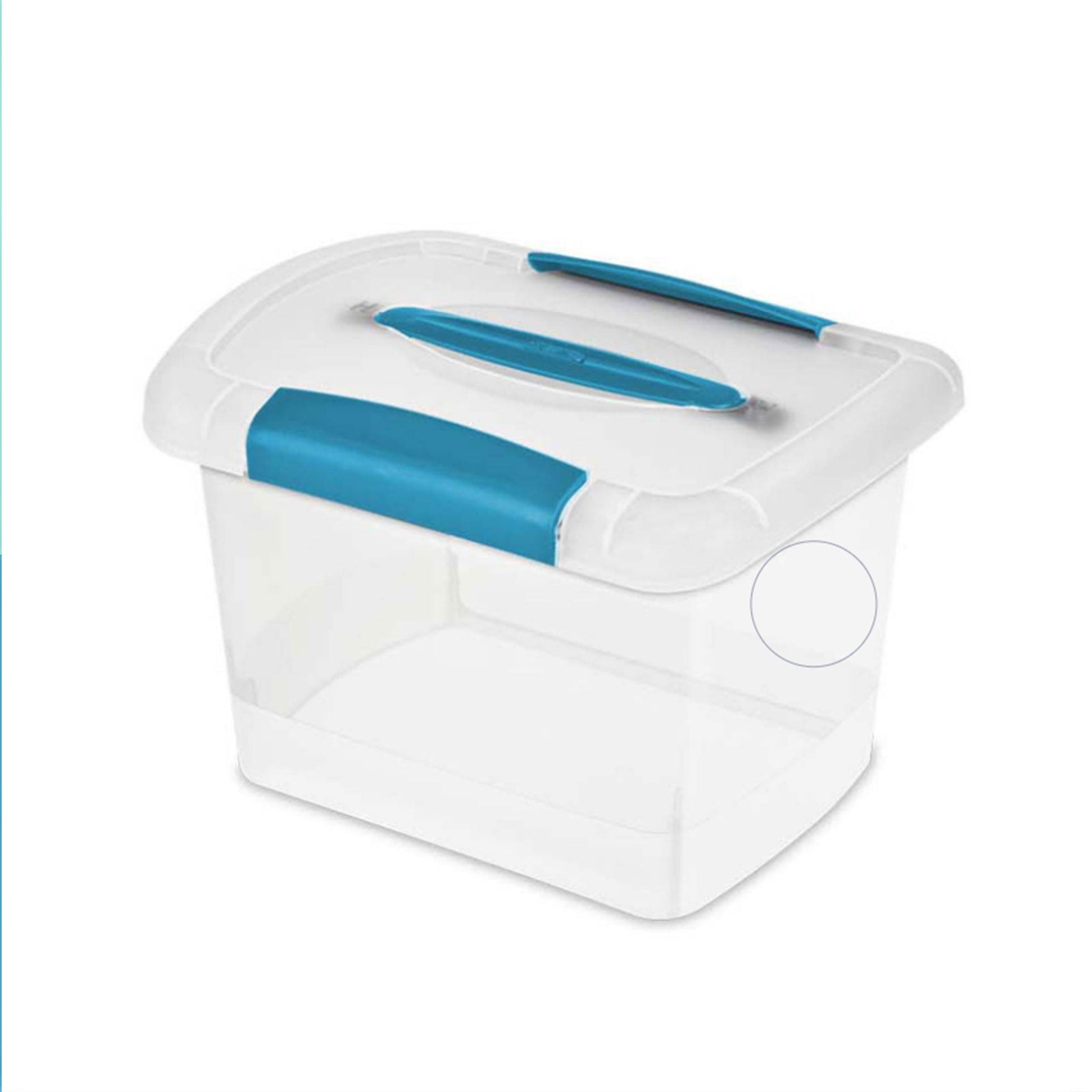 Sterilite Small Nesting ShowOff Stackable Storage Bin with Latching Lid, 6 Pack - VMInnovations