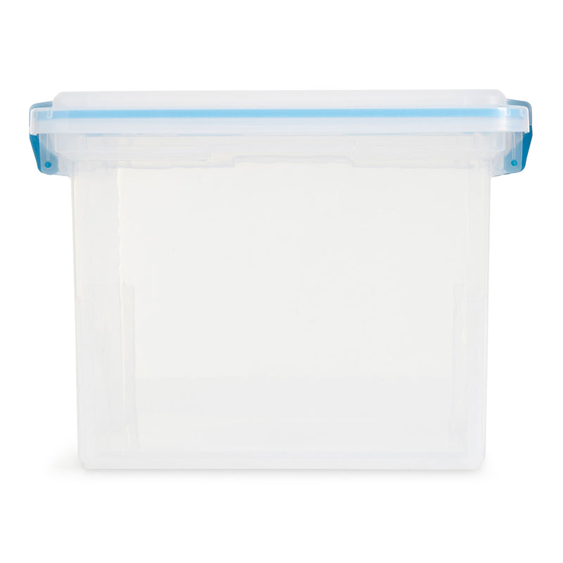 Sterilite Large 32 Qt Home Storage Container Tote with Latching Lids, (8 Pack)
