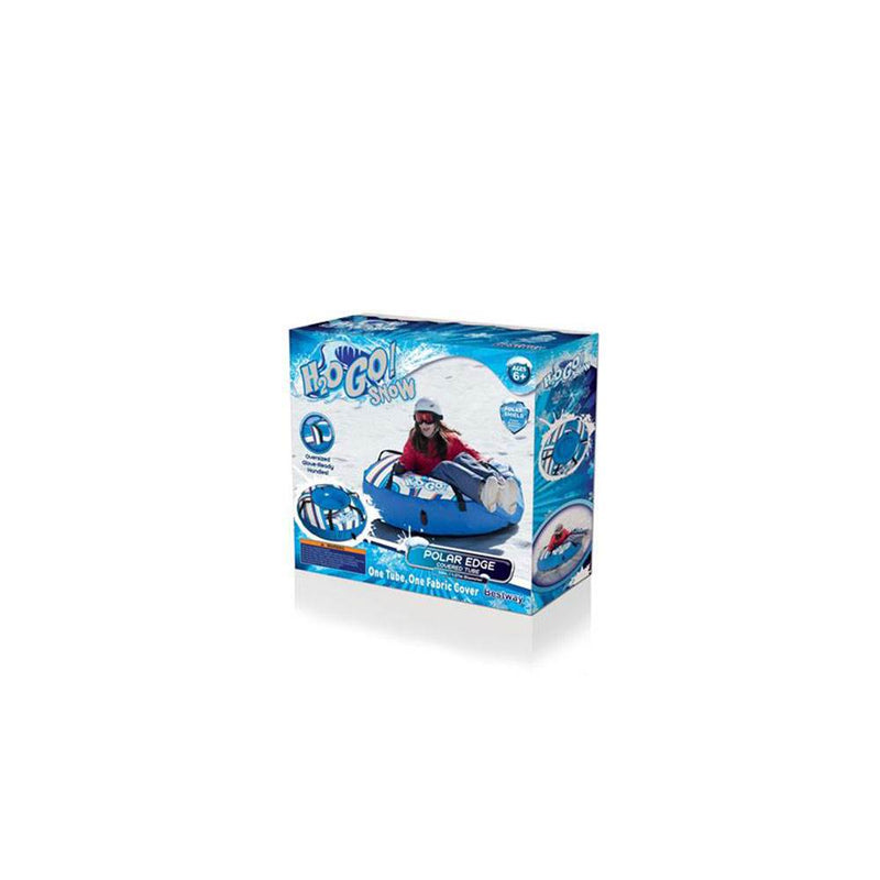 Bestway H2GO Snow Polar Edge Inflatable Snow Tube w/ Fabric Cover, Blue (Used)