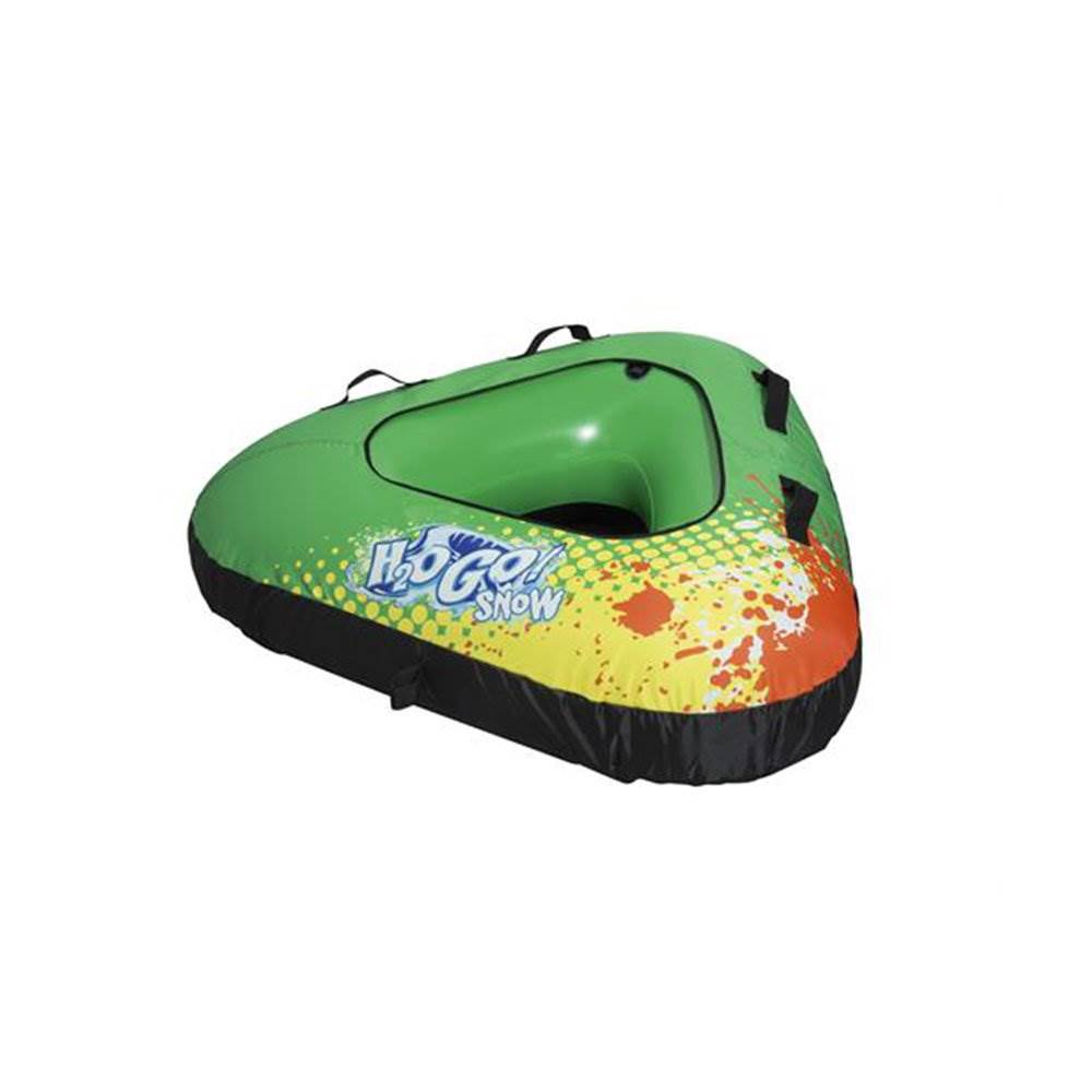 H2OGO! Snow Winter Rush 39" Inflatable Covered Snow Riding Fabric Sledding Tube