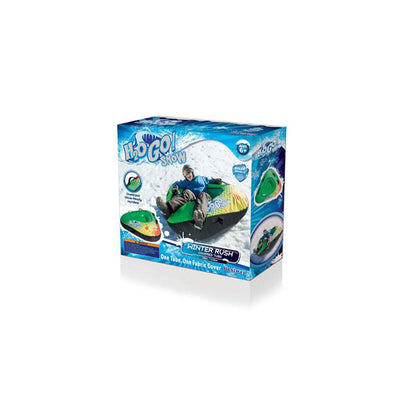 H2OGO! Snow Winter Rush 39" Inflatable Covered Snow Riding Fabric Sledding Tube