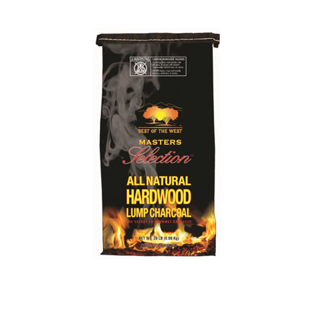 Best of the West All Natural Hardwood and Mesquite Lump Charcoal, 2 20 Lb Bags