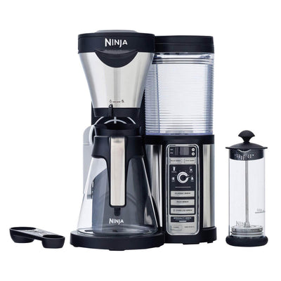 Ninja Coffee Bar Auto-IQ 1 Touch Brewer Maker w/ Glass Carafe, Grinder & Recipes