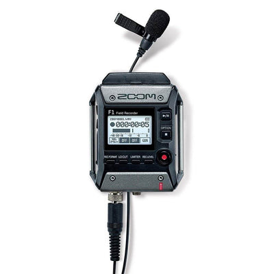 Zoom F1 Field Digital Handy Sound/ Voice Recorder & Lavalier Mic (Open Box)